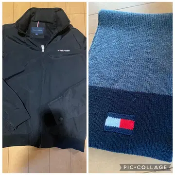 TOMMYHILFIGER 타미힐피거 나일론 자켓 머플러 2세트
