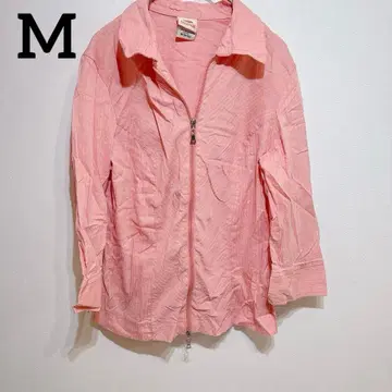 [ M ] 긴팔 셔츠 상의 아우터 겉옷 긴팔 스트라이프 핑크