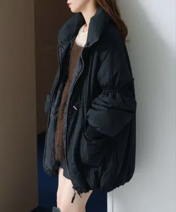 Kastane 캔디 슬리브 리버서블 코트 블랙