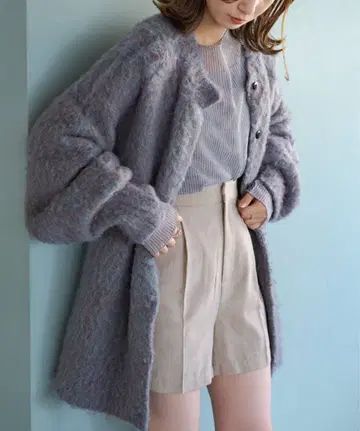 코드 끈 포함 MIX 기모 가운