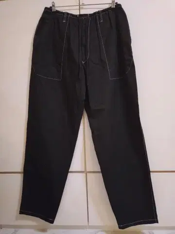 와이즈 허리밴딩&끈 와이드 팬츠