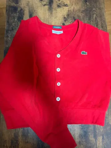 LACOSTE 레드 가디건 36 사이즈