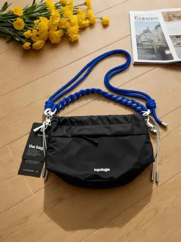 topologie 뜨개질 핸들 숄더백