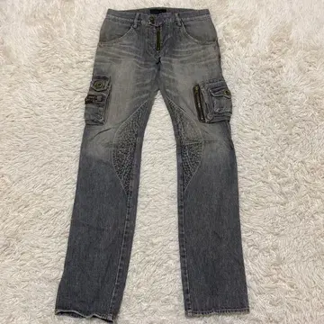 하르프 HaLb 데님 팬츠 바지 카고 기믹 y2k 헤이세이