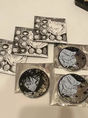 주술회전 실버 캔뱃지 젠인 마키 시모베 아츠야