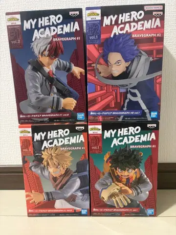 나의 히어로 아카데미아 BRAVEGRAPH 4체 세트 히로아카 피규어