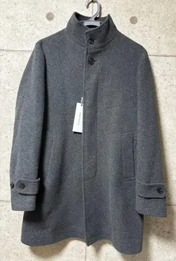 그레이 울 피 코트