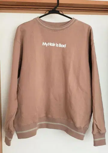 My Hair is Bad 맨투맨 베이지 M 사이즈