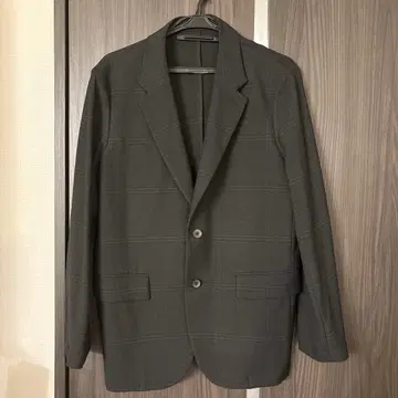 UNITED TOKYO 그레이 체크 무늬 정장 자켓 사이즈 2