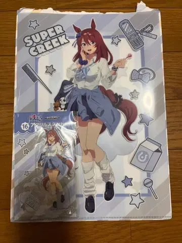 싱글 엔터테인먼트 복권 크릭 엄마의 아크릴 스탠드 & 클리어 파일 세트