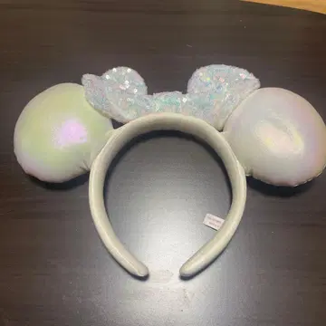 미니 귀 머리띠 라메 리본 포함