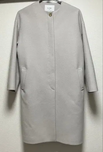 SLOBE IENA 노카라 그레이 롱 코트