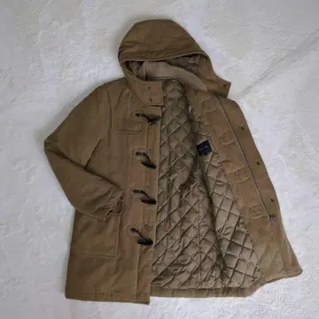 TAKA:Q 타카큐 더플 코트 다운 자켓 울 후디 브라운