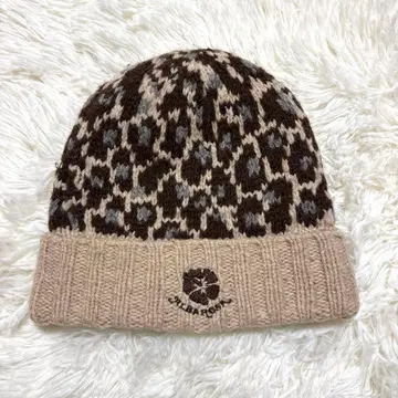 [레어] 알바 로사 갸루 Y2K 니트 모자 모자 헤이세이 갸루 로고