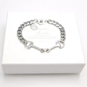 새상품급 Soierie 소와리 홀스빗 팔찌 체인 팔찌