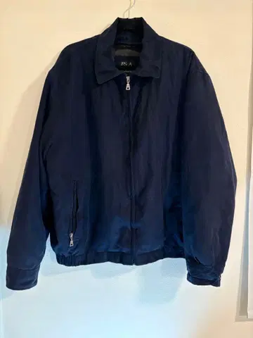 Jos. A. Bank 블루종 라이너 포함 네이비 페이크 스웨이드