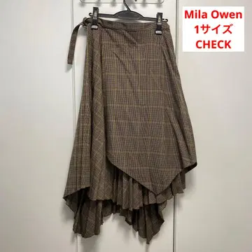 Mila Owen (밀라 오웬) 플리츠 레이어드 스커트 여성용