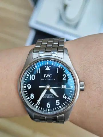 IWC 파일럿 워치 마크 XVIII IW327004 자동 와인딩