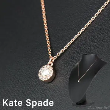 [ 케이트 스페이드 ] 큐빅 지르코니아 헤일로 펜던트 클리어/골드