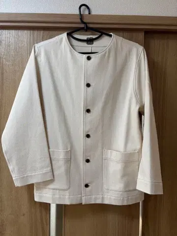 라운드넥 가디건 데님 아이보리 [ -yui- ]