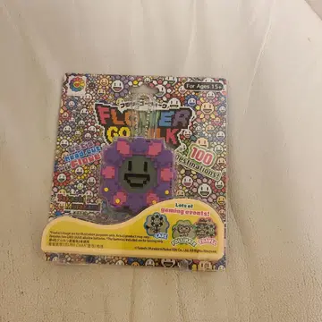 FLOWER GO WALK 보라색 핑크 키링 스티커 세트 미사용 새상품