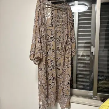 LEONA SURF 코튼 레이스 롱 원피스