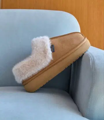 락피쉬 웨더웨어 통굽 무스탕 뮬 23cm