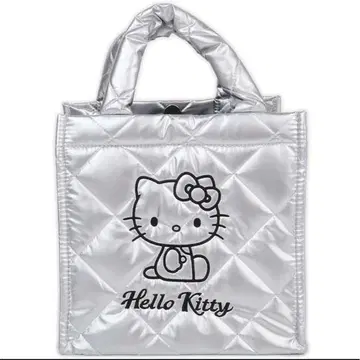 헬로키티 메탈릭 퀼팅 백