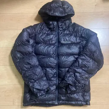 mont-bell 후드 부착 다운 자켓 블랙