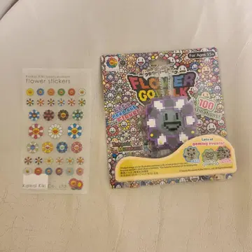 FLOWER GO WALK 스티커 포함 미사용 새상품 블랙 화이트