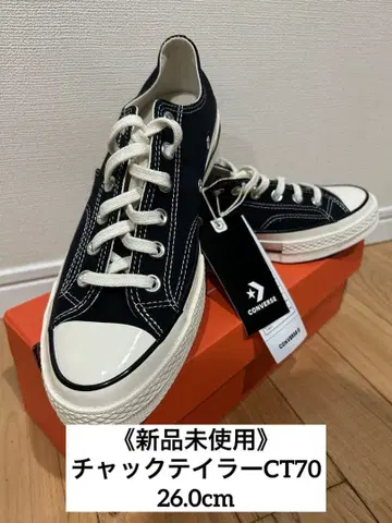 [ 미사용 새상품 ] CONVERSE 척테일러 CT70 블랙 26.0cm