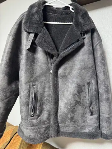 JIAN ZI LONG 그레이 쉘 자켓 3XL