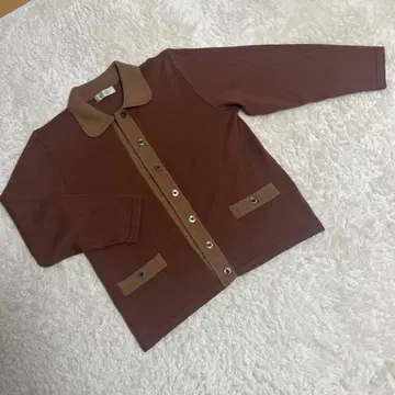 NOWL 브라운 긴팔 가디건 M 사이즈