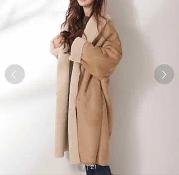 새상품급 나노 유니버스 페이크 무스탕 코트