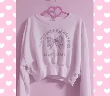 evelyn 맨투맨 핑크