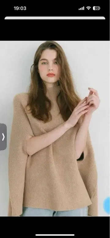 MIYU DESIGN 케이프 니트