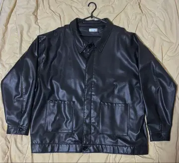 Nilway 볼륨 슬리브 프라임 PU 가죽 자켓