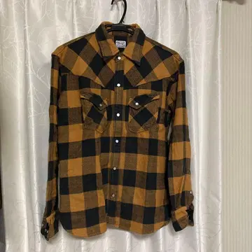 FLAT HEAD COMPANY 체크 셔츠 L