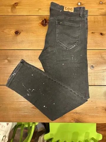 리 다크 그레이 블랙 페이드 에이징 청바지