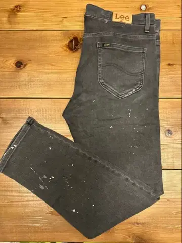 리 다크 그레이 블랙 페이드 에이징 청바지