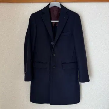 Journal Standard TRISECT 네이비 체스터 코트