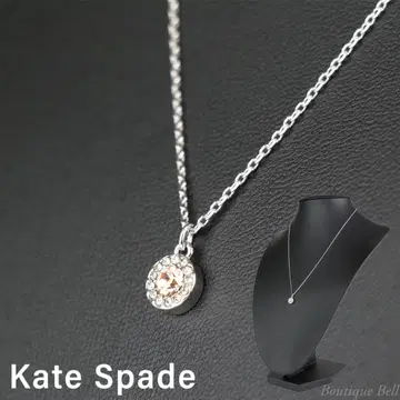 [케이트 스페이드] 큐빅 지르코니아 헤일로 펜던트 샴페인