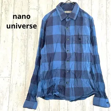 나노 유니버스 nano universe 체크 무늬 셔츠 [ S ] 티셔츠