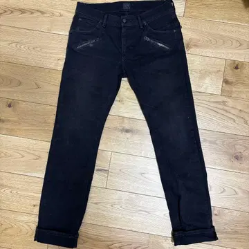 리 스키니 데님 블랙