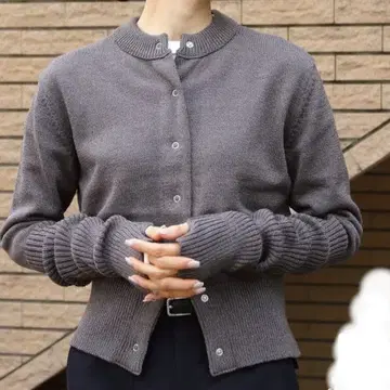 새상품급 SHINZONE LONG RIB CARDIGAN 그레이