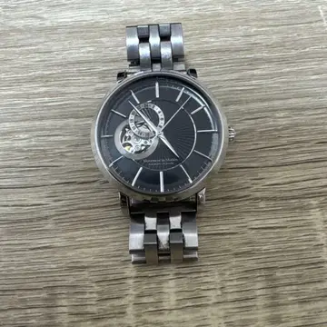 자동 와인딩 블랙 손목시계 스테인리스 스틸