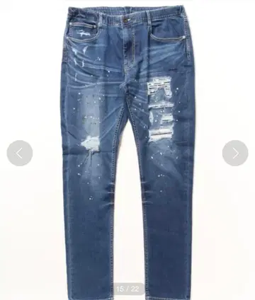 AVIREX 데미지 진 스키니