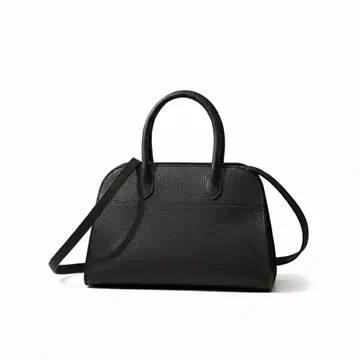 블랙 가죽 숄더백