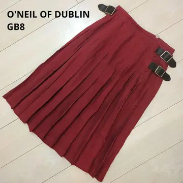 [ 새상품급 ] 오닐 오브 더블린 린넨 스커트 빨간색 GB8