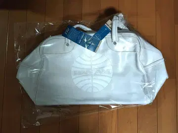 미사용 PAN AM 팬암 보스턴 백 화이트 컬러